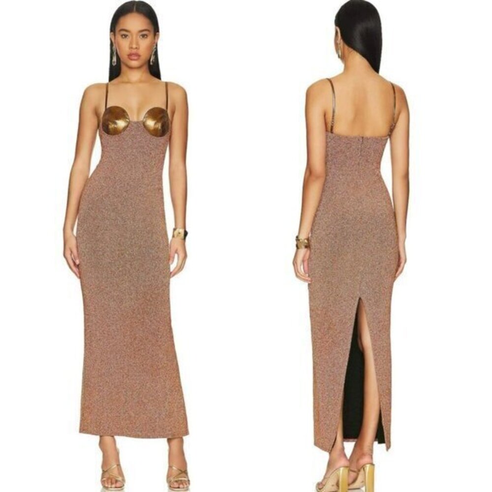 Camila Coelho Donna Gown in Copper - Sample